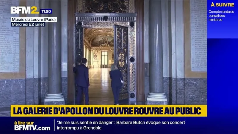 LOUVRE: LES IMAGES DE LA RÉOUVERTURE DE LA GALERIE D’APOLLON, NEUF MOIS APRÈS LE CAMBRIOLAGE
