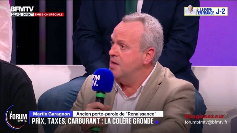 FORUM BFMTV – « CE QUE JE REGRETTE, C’EST QU’ON NE DÉPASSE PAS LE STADE DE LA COLÈRE », ESTIME MARTIN GARAGNON, ANCIEN PORTE-PAROLE DE « RENAISSANCE »