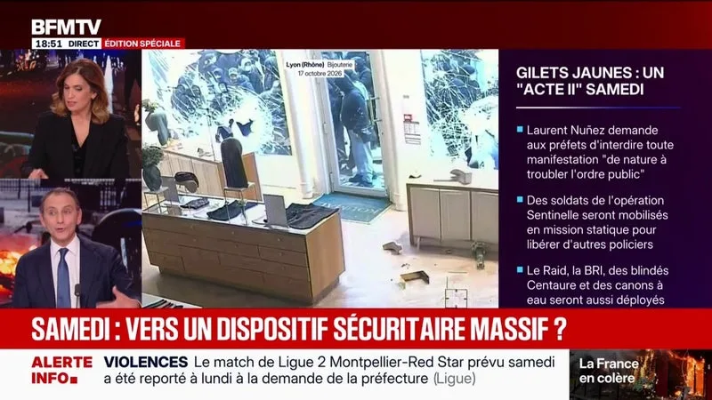 VIOLENCES DU 17 OCTOBRE: « IL Y A CLAIREMENT EU UN MANQUE D’ANTICIPATION », POINTE LAURENT JACOBELLI, DÉPUTÉ RN DE MOSELLE