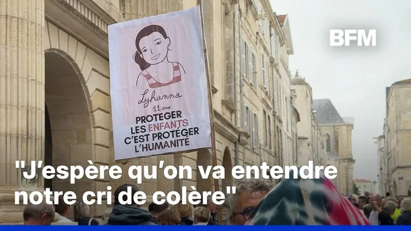 ROBIN DE BFM – DES CENTAINES DE PERSONNES RENDENT HOMMAGE À LYHANNA DANS LES RUES DE LA ROCHELLE