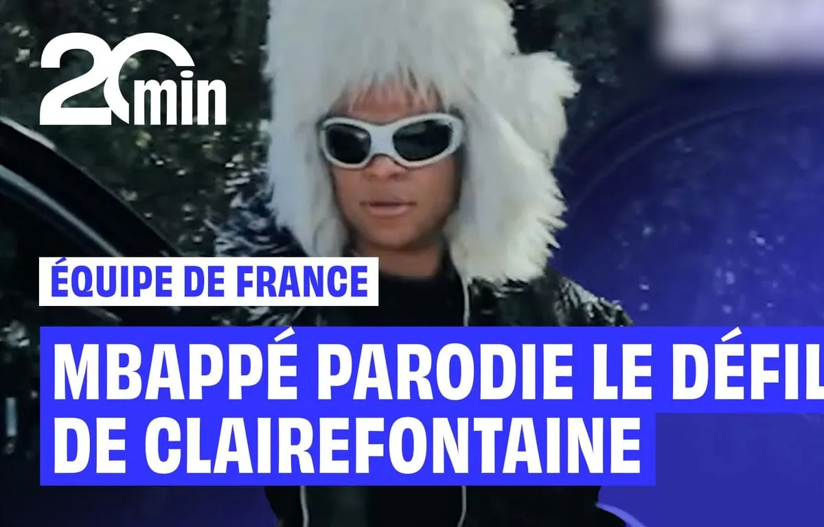 KYLIAN MBAPPÉ SE DÉGUISE EN FOURRURE ROSE ET PERRUQUE POUR PARODIER LE DÉFILÉ DE CLAIREFONTAINE