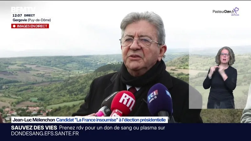 « ON A COMPRIS QUE LE PIRE DANGER, C’ÉTAIT LA VIOLENCE POLICIÈRE », DÉCLARE JEAN-LUC MÉLENCHON, CANDIDAT LFI À LA PRÉSIDENTIELLE, À PROPOS DE LA MOBILISATION LYCÉENNE