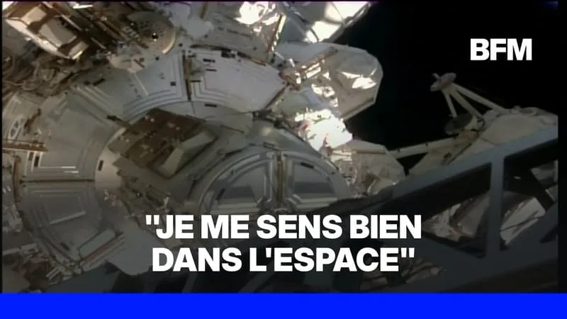 « JE ME SENS BIEN DANS L’ESPACE »: LES PREMIERS MOTS DE SOPHIE ADENOT DANS L’ESPACE
