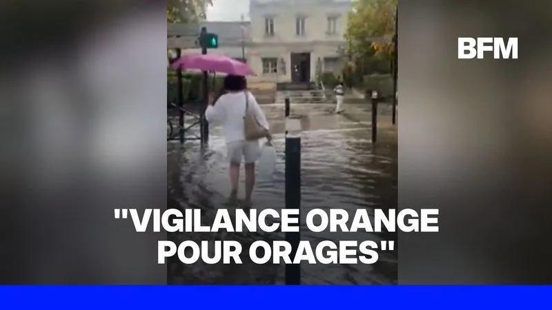 LES IMAGES IMPRESSIONNANTES DES ORAGES EN RÉGION PARISIENNE