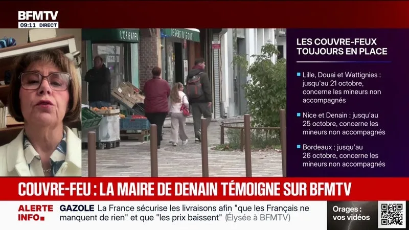 COUVRE-FEU À DENAIN: « LA NUIT A ÉTÉ CALME », TÉMOIGNE LA MAIRE PS DE LA COMMUNE ANNE-LISE DUFOUR-TONINI