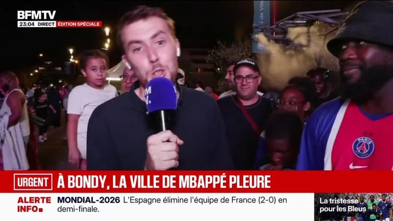 « ON ESPÉRAIT UNE MEILLEURE ISSUE »: À BONDY, VILLE D’ENFANCE DE KYLIAN MBAPPÉ, DÉCEPTION ÉNORME POUR LES SUPPORTERS DES BLEUS APRÈS LE MATCH FRANCE-ESPAGNE