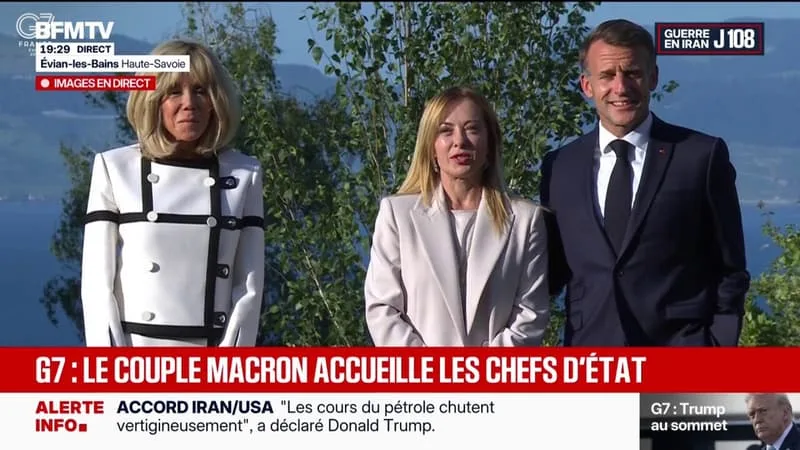 GIORGIA MELONI, FRIEDRICH MERZ… LES CHEFS D’ÉTAT ACCUEILLIS PAR LE COUPLE MACRON À ÉVIAN POUR LE SOMMET DU G7