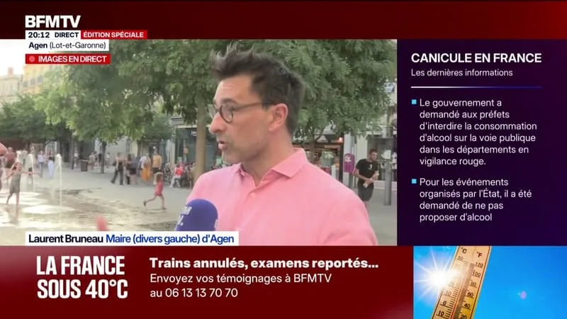 37 DEGRÉS À AGEN: LA FÊTE DE LA MUSIQUE A DÉBUTÉ DANS LA COMMUNE, UN ÉVÉNEMENT SOUS HAUTE SURVEILLANCE