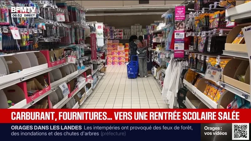 CARBURANTS, FOURNITURES SCOLAIRES, ALIMENTATION… LA RENTRÉE SCOLAIRE S’ANNONCE SALÉE POUR LE PORTEFEUILLE DES FRANÇAIS