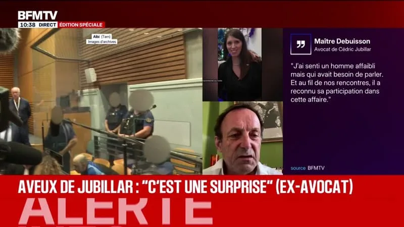 AVEUX DE CÉDRIC JUBILLAR: « C’EST UNE GRANDE SURPRISE, TANT NOUS AVIONS EN FACE DE NOUS UN HOMME QUI A TOUJOURS CLAMÉ SON INNOCENCE », EXPLIQUE SON ANCIEN AVOCAT ALEXANDRE MARTIN