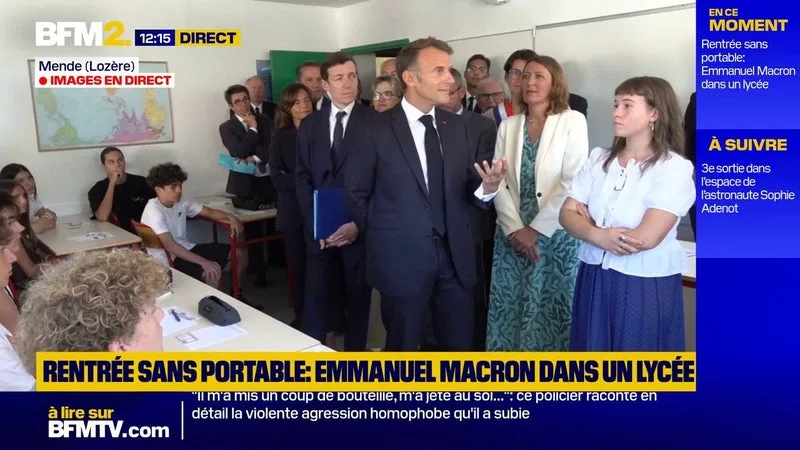 « QUAND JE FAIS DES RÉUNIONS À L’ÉLYSÉE, JE DEMANDE AUX GENS DE DÉPOSER LEUR TÉLÉPHONE AVANT », DIT EMMANUEL MACRON