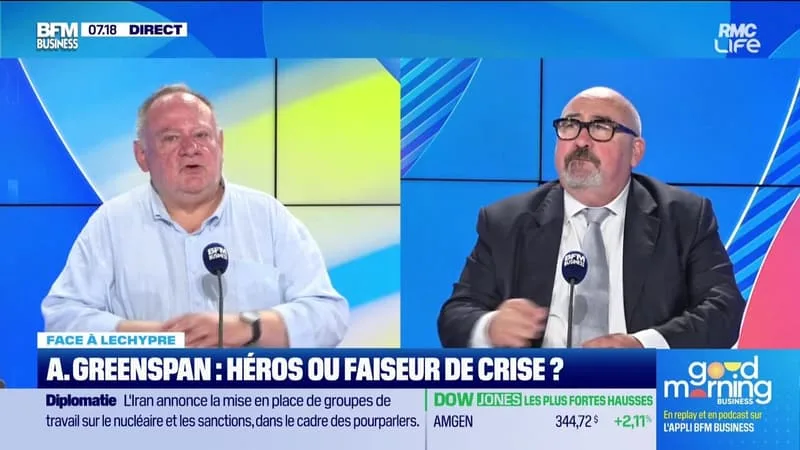 EMMANUEL LECHYPRE FACE À JEAN-MARC DANIEL : ALAN GREENSPAN, HÉROS OU FAISEUR DE CRISE ? – 23/06