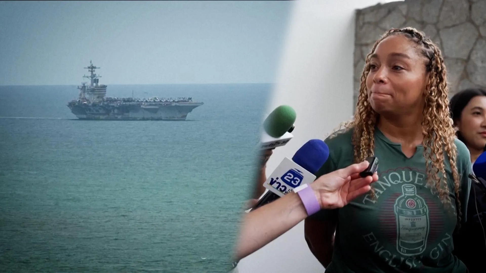 LE SOULAGEMENT DES PROCHES DES MEMBRES DE L’USS ABRAHAM LINCOLN, EN ESCALE POUR LA PREMIÈRE FOIS DEPUIS 9 MOIS