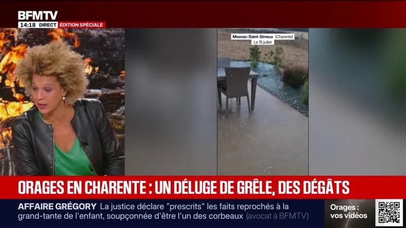 DE FORTES AVERSES DE GRÊLE ONT ÉCLATÉ EN CHARENTE, 16 DÉPARTEMENTS EN VIGILANCE ORANGE FACE AU RISQUE D’ORAGES