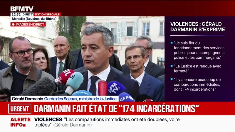 LE MINISTRE DE LA JUSTICE INDIQUE « TOUT FAIRE POUR AVOIR UN CIRCUIT DÉDIÉ À CETTE EXÉCUTION DES PEINES » POUR LES INDIVIDUS MIS EN CAUSE DANS LES VIOLENCES DU 17 OCTOBRE