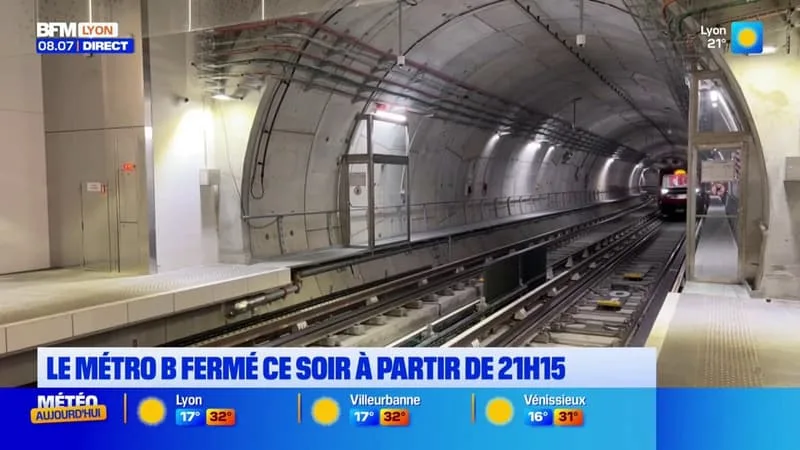 LE MÉTRO B NE CIRCULERA PAS CE SOIR À PARTIR DE 21H15, DES BUS RELAIS MIS EN PLACE