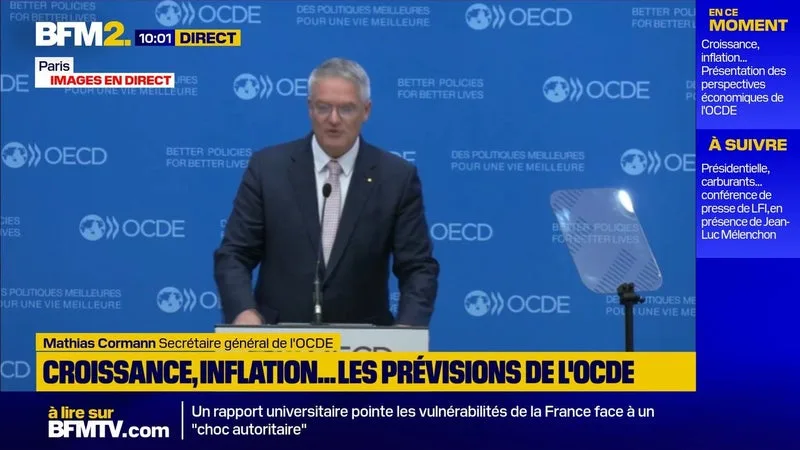 L’OCDE RELÈVE À 2,9% SA PRÉVISION DE CROISSANCE MONDIALE EN 2026, MALGRÉ LA GUERRE AU MOYEN-ORIENT