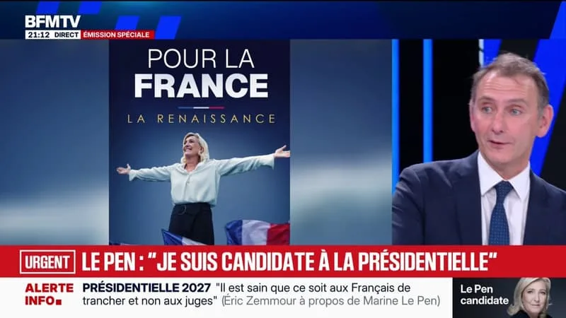 « POUR LA FRANCE, LA RENAISSANCE »: MARINE LE PEN DÉVOILE SON AFFICHE DE CAMPAGNE