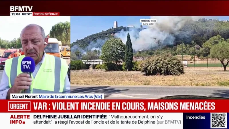INCENDIE DANS LE VAR: « 120 PERSONNES RECUEILLIES » À LA SALLE DES FÊTES, ANNONCE LE MAIRE DES ARCS