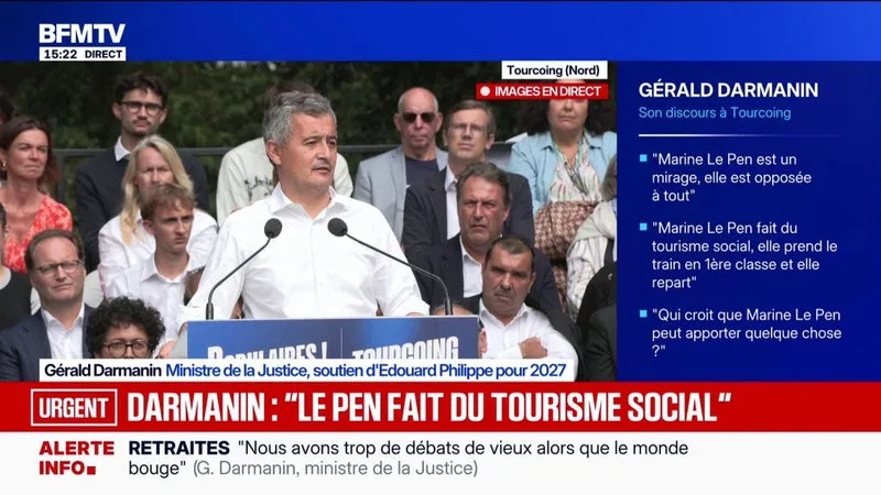 GÉRALD DARMANIN, MINISTRE DE LA JUSTICE, ESTIME QU’ÉDOUARD PHILIPPE EST « LA SEULE PERSONNE QUI PEUT GAGNER L’ÉLECTION PRÉSIDENTIELLE ET AVOIR UNE MAJORITÉ À L’ASSEMBLÉE NATIONALE »