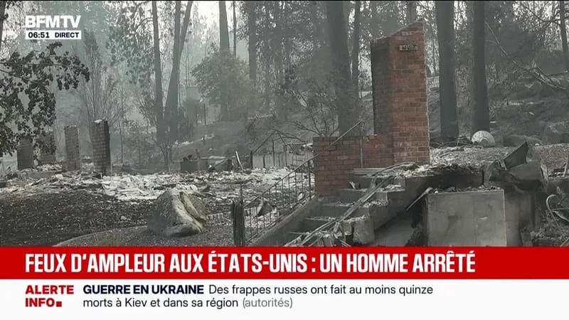 UN HOMME ARRÊTÉ, SOUPÇONNÉ D’ÊTRE À L’ORIGINE DU PRINCIPAL INCENDIE RAVAGEANT LE NORD-OUEST DES ÉTATS-UNIS