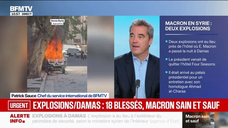 EXPLOSIONS À DAMAS: 18 PERSONNES ONT ÉTÉ BLESSÉES SELON LE MINISTÈRE SYRIEN DE L’INTÉRIEUR