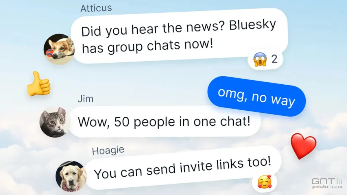 BLUESKY INAUGURE LES DISCUSSIONS DE GROUPE