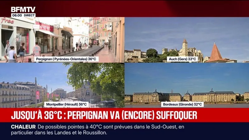 VAGUE DE CHALEUR: À PERPIGNAN, LES HABITANTS N’EN PEUVENT PLUS