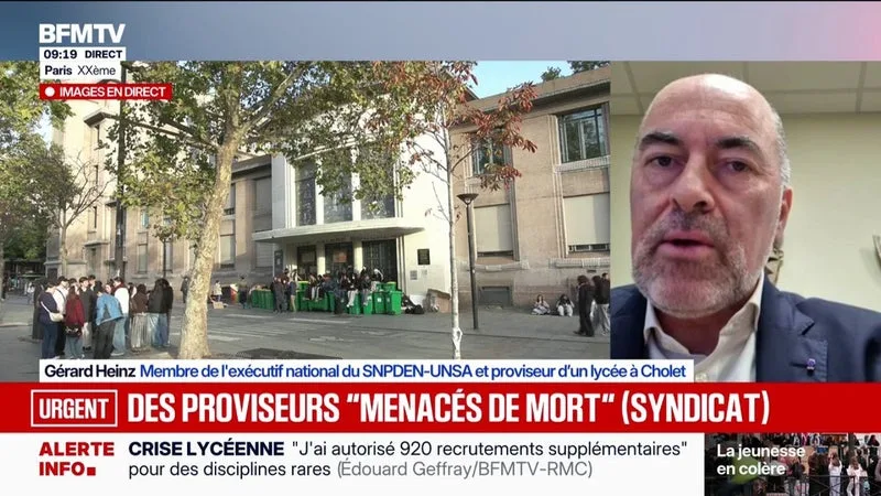 « PLUS D’UNE CENTAINE DE SITUATIONS » DE MENACES DE MORT RÉPERTORIÉES CONTRE DES PROVISEURS, ALERTE LE SYNDICAT SNPDEN-UNSA