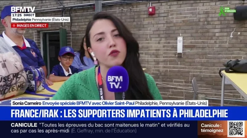 MONDIAL 2026: LES SUPPORTERS FRANÇAIS SE PRÉPARENT AVANT FRANCE-IRAK, UN MATCH MENACÉ PAR LES ORAGES
