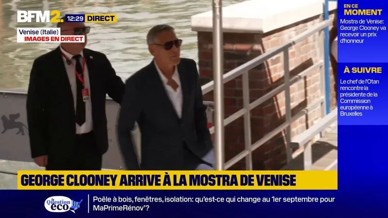 MOSTRA DE VENISE : L’ARRIVÉE DE GEORGE CLOONEY