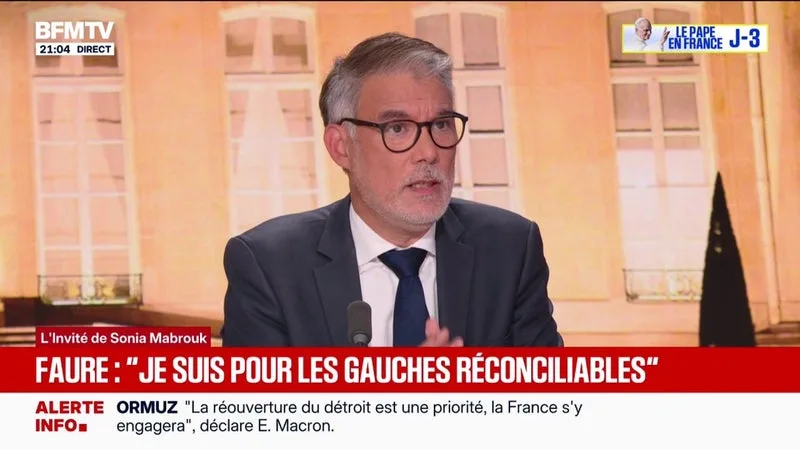 PRIMAIRE: « JE SUIS POUR LES GAUCHES RÉCONCILIABLES », SOUHAITE OLIVIER FAURE, CANDIDAT À LA PRIMAIRE SOCIALISTE