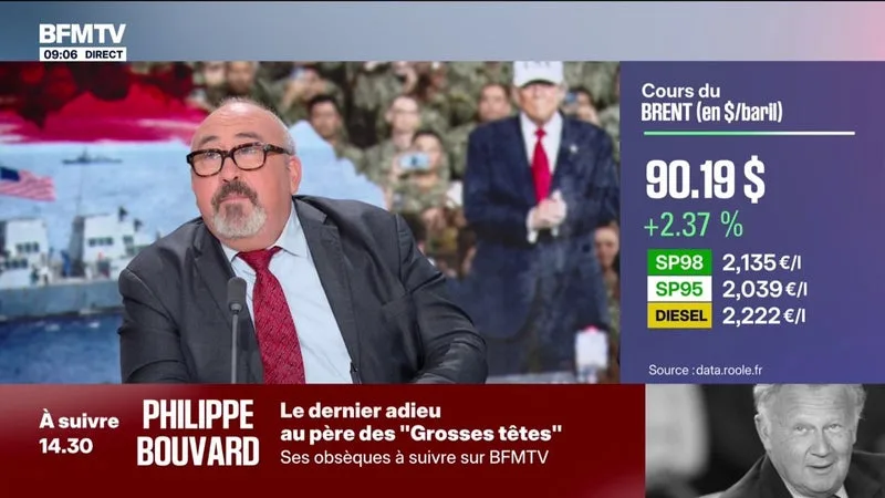 GUERRE AU MOYENT-ORIENT: LE COURS DU BARIL DE BRENT DÉPASSE LES 90 DOLLARS