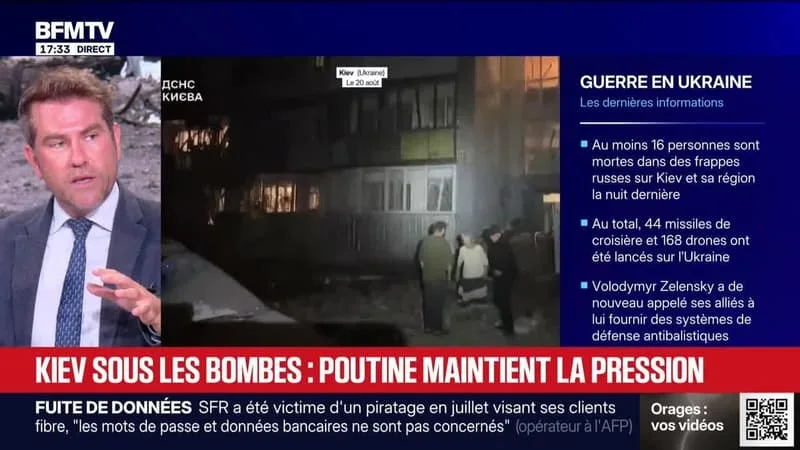 MARSCHALL TRUCHOT : KIEV SOUS LES BOMBES, POUTINE MAINTIENT LA PRESSION – 20/08