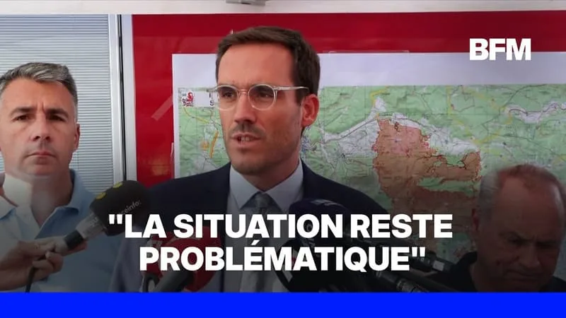 INCENDIE DANS LE VAR: LA SITUATION « RESTE PROBLÉMATIQUE » DÉCLARE LE PRÉFET