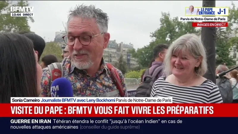 VISITE DU PAPE: DES TOURISTES SURPRIS PAR LA FERMETURE DE NOTRE-DAME DE PARIS CE JEUDI