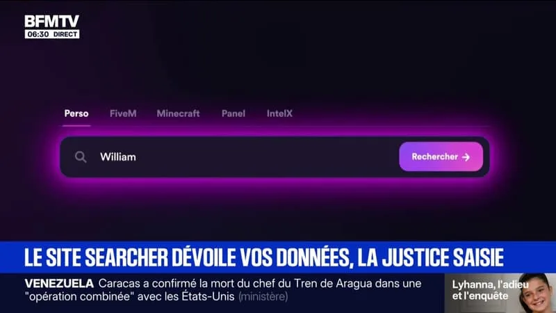 LA JUSTICE SAISIE CONTRE LE SITE SEARCHER QUI PERMET DE CHERCHER DES INFORMATIONS PERSONNELLES ISSUES DE BASES DE DONNÉES VOLÉES