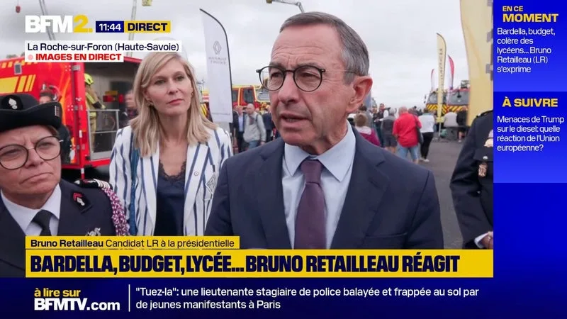 COLÈRE DES LYCÉENS: BRUNO RETAILLEAU DÉNONCE UNE JEUNESSE « INSTRUMENTALISÉE ET MANIPULÉE PAR LES INSOUMIS »