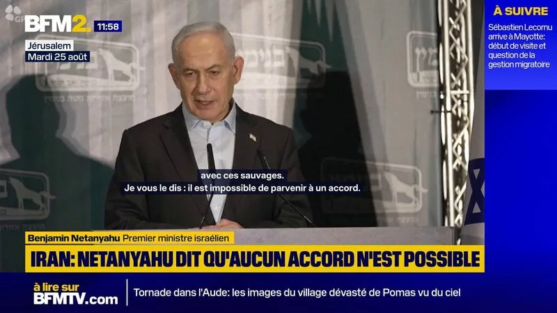 BENJAMIN NETANYAHU SUR L’IRAN: « JE DOUTE QU’UN ACCORD PUISSE ÊTRE CONCLU AVEC CES SAUVAGES »