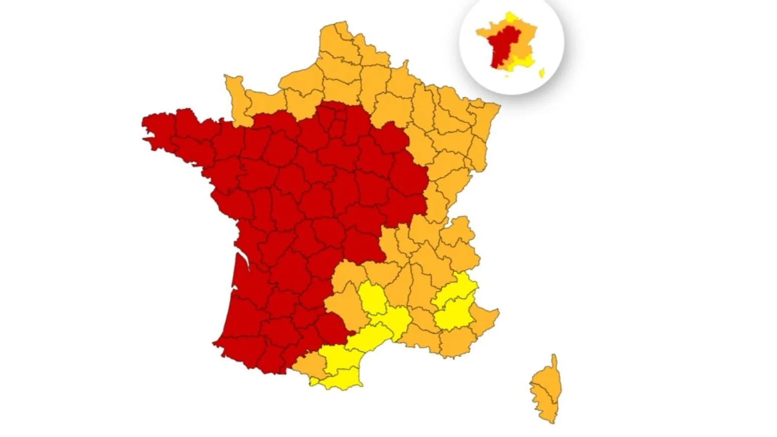 CANICULE : 49 DÉPARTEMENTS PLACÉS EN VIGILANCE ROUGE LUNDI 22 JUIN, LA MÉTÉO À LAQUELLE IL FAUT S’ATTENDRE