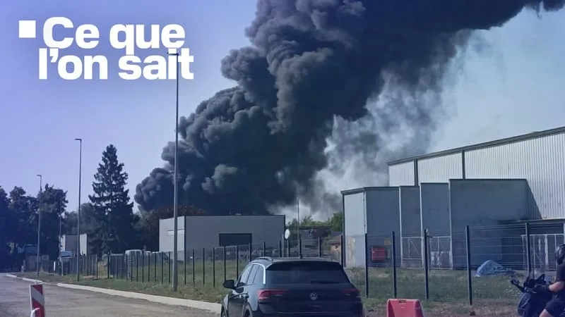30.000 PERSONNES CONFINÉES, TROIS BLESSÉS LÉGERS… CE QUE L’ON SAIT DE L’INCENDIE DANS UN ENTREPÔT CLASSÉ SEVESO EN MOSELLE