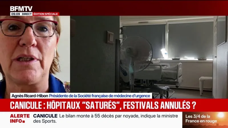 « AUCUN PUBLIC NE PEUT SE SENTIR PROTÉGER DANS CETTE CANICULE », ASSURE AGNÈS RICARD-HIBON, PRÉSIDENTE DE LA SOCIÉTÉ FRANÇAISE DE MÉDECINE D’URGENCE