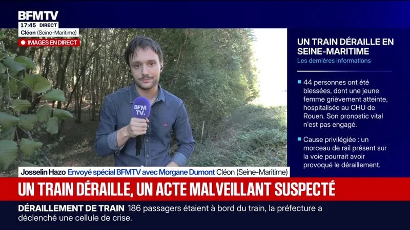 DÉRAILLEMENT D’UN TRAIN EN NORMANDIE: DE NOMBREUX BLESSÉS TOUJOURS EN ÉTAT DE CHOC APRÈS L’ACCIDENT