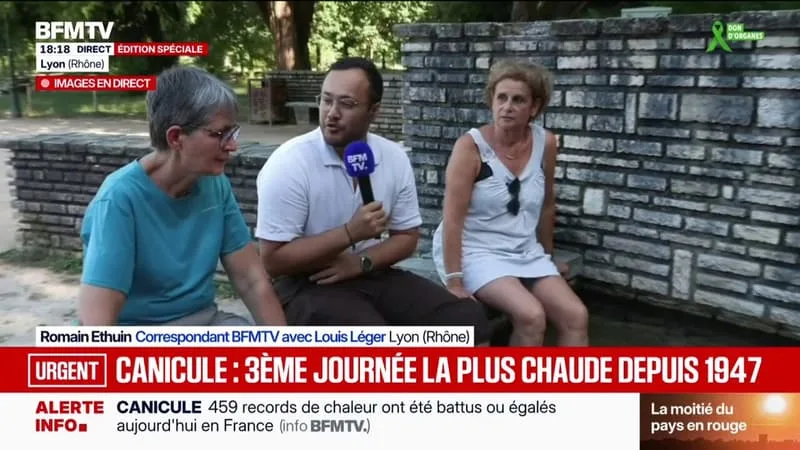 CANICULE: CETTE JOURNÉE SE CLASSE À LA 3ÈME PLACE DES JOURNÉES LES PLUS CHAUDES JAMAIS ENREGISTRÉES DEPUIS 1947