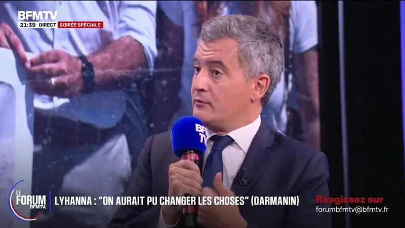 FORUM BFMTV – LYHANNA: « CE QUI M’INQUIÈTE C’EST QU’ON S’EST HABITUÉ AU MAL, VOUS AVEZ RAISON », DÉCLARE GÉRALD DARMANIN, MINISTRE DE LA JUSTICE À NATHALIE