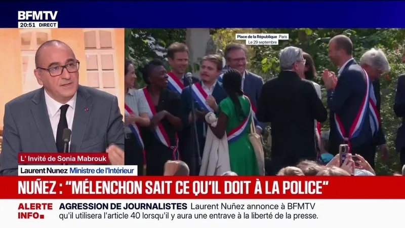 BLOCAGE DES LYCÉES: « ON S’ATTEND À CE QU’IL Y AIT LE MÊME MOUVEMENT DEMAIN ET IL Y AURA LE MÊME DISPOSITIF POLICIER », EXPLIQUE LAURENT NUÑEZ