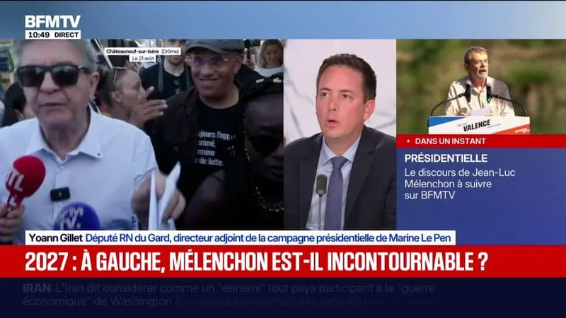 PRÉSIDENTIELLE 2027: « NOUS NE SOMMES PAS INQUIETS MAIS NOUS SAVONS QUE JEAN-LUC MÉLENCHON EST, À GAUCHE, LE CANDIDAT LE PLUS EFFICACE », ASSURE YOANN GILLET, DÉPUTÉ DU RN