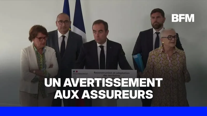 INCENDIES: « NOUS NOUS SOMMES FAIT ENGUEULER À LA PLACE DES ASSUREURS », DÉCLARE SÉBASTIEN LECORNU