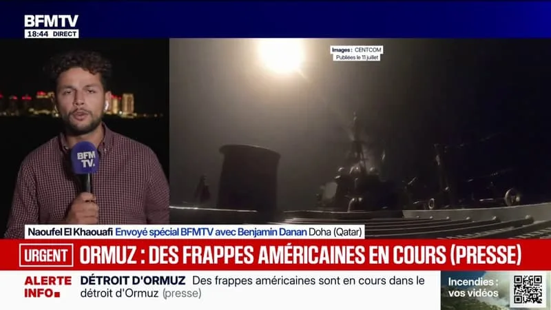 DES FRAPPES AMÉRICAINES SONT EN COURS À PROXIMITÉ DU DÉTROIT D’ORMUZ SELON LA PRESSE AMÉRICAINE