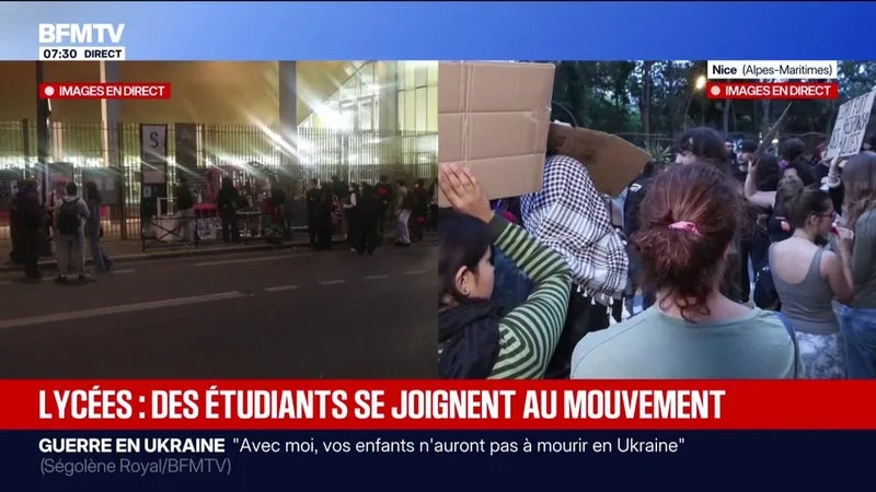 MEILLEURES CONDITIONS D’ÉTUDES, REMPLACEMENTS DES ENSEIGNANTS: DES ÉTUDIANTS SE JOIGNENT AUX MANIFESTATIONS LYCÉENNES